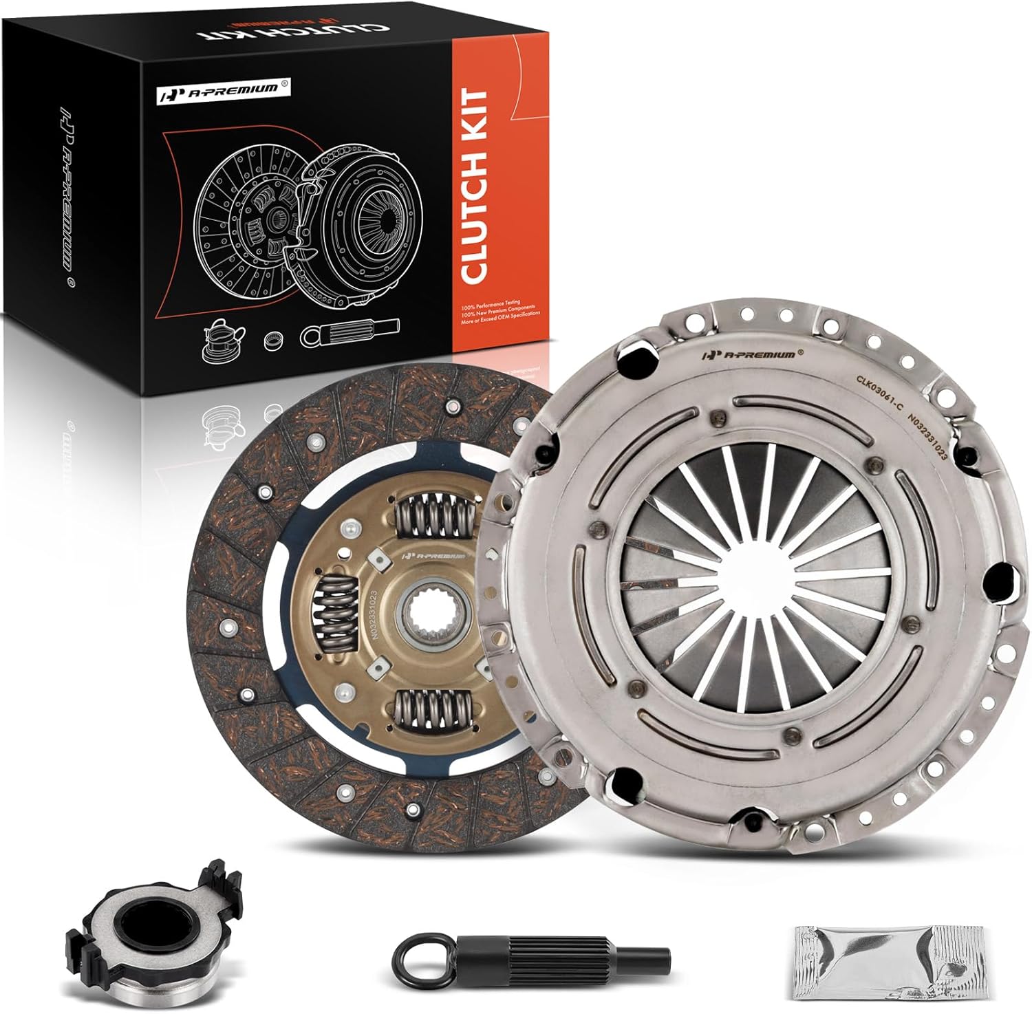 A-Premium Transmission Clutch Kit Set Compatible with Mini Cooper 2002 2003 2004 L4 1.6L, SOHC Naturally Aspirated, 5 Speed Transmission