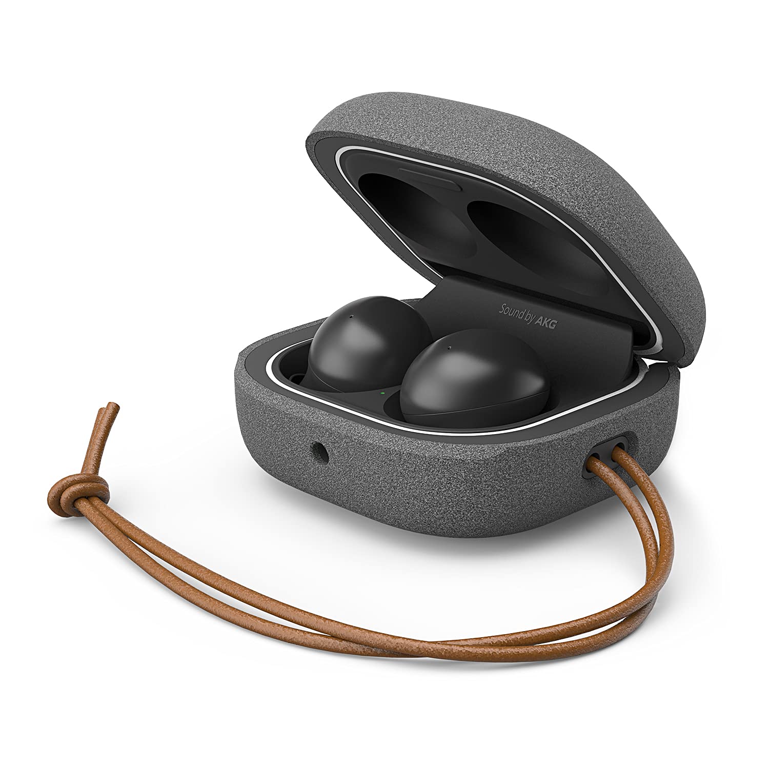 VRS DESIGN Compatible Galaxy Buds Case - Full Body Shockproof Hard Shell Cover (Modern-Sand Stone)