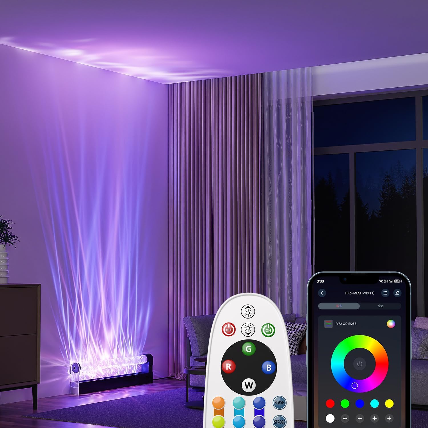 Photo 1 of KITVONA RGB LED Ocean Wave Projector Light