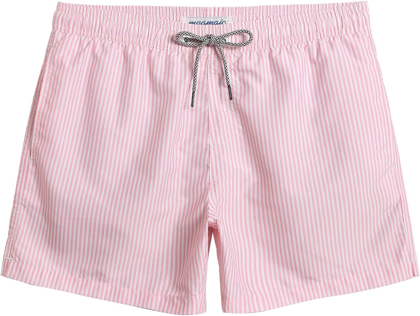 Mens Swim Trunks 5 Inch with Mesh Lining, Quick Dry Mens Bathing Suit, Swim Shorts for Swimming and Beach