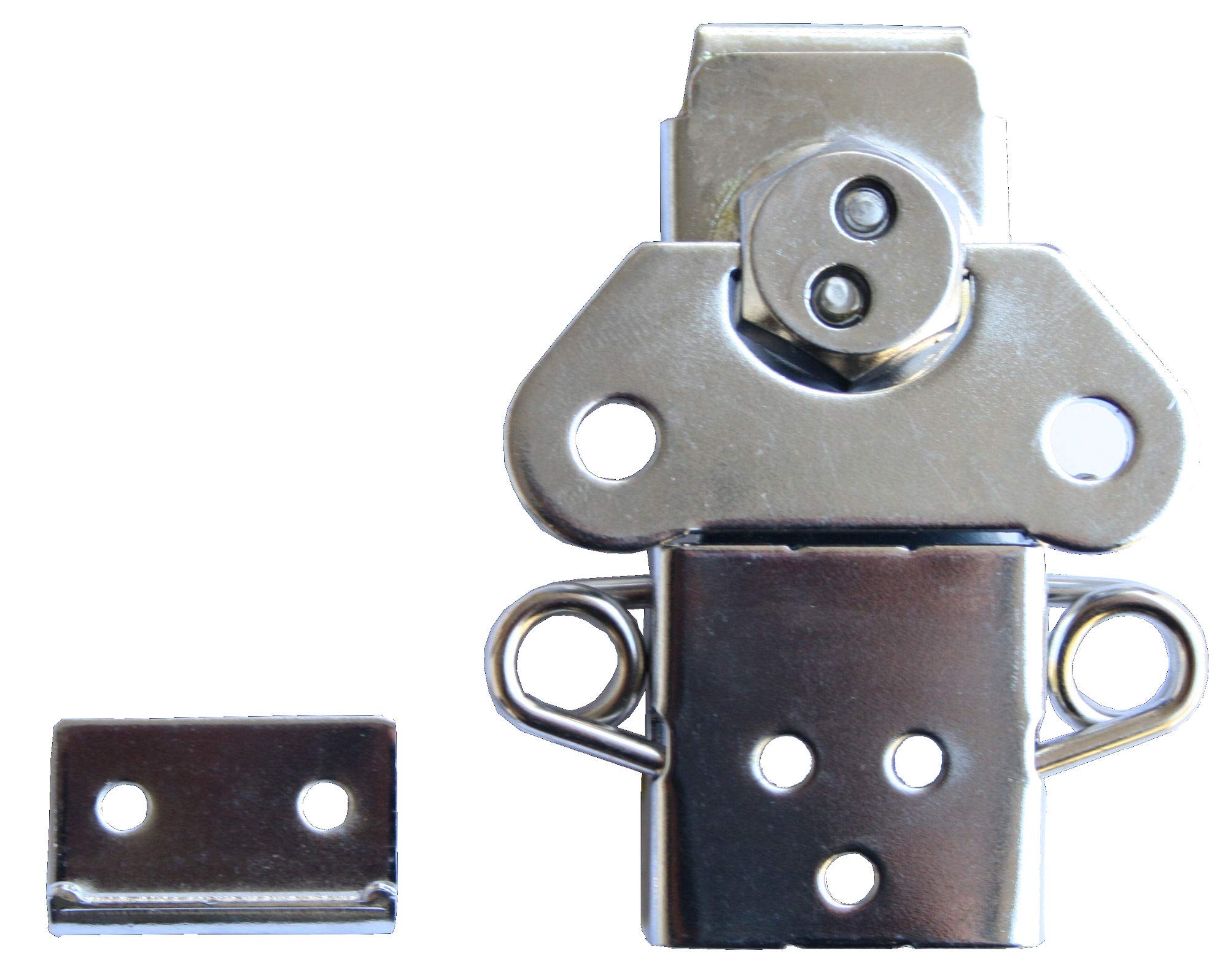 4x Butterfly Verschluss medium zum Aufsetzen ohne Schale Case Schloß Catch Lock