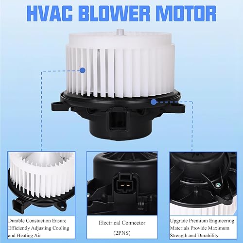 Miniatura 2 de Motor de soplador 700269 compatible con Chevy Cruze 2010-2016 Chevy Malibu 2010-2016 Buick LacrosseRegalAllure 2010-2016 Cadillac SRX 2010-2011 Saab