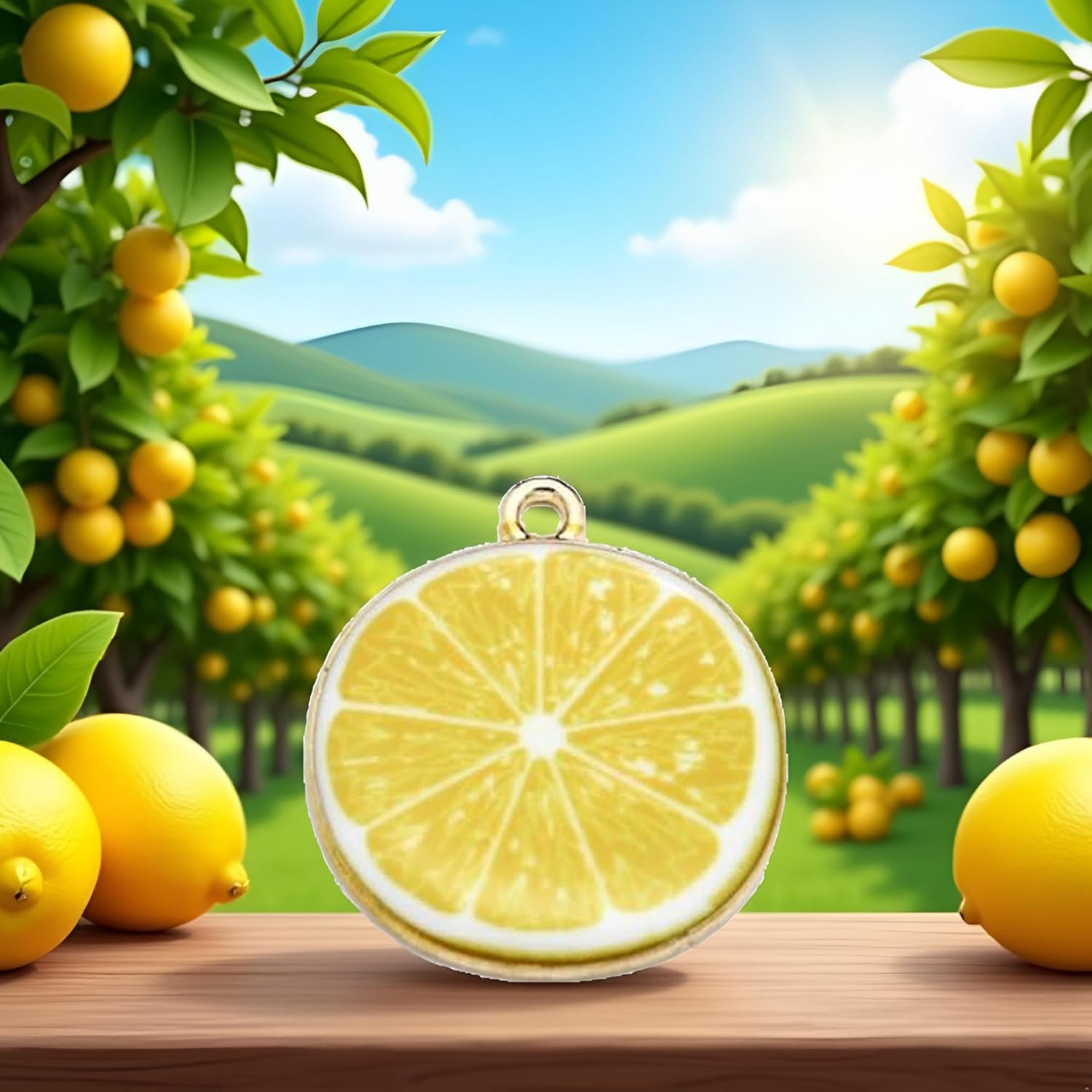 20 Pcs Lemon Fruit Enamel Lemon Charms Pendant Beads for DIY Making Bracelet Necklace Charms Pendant decoration Beading Making(Yellow) - Image 2