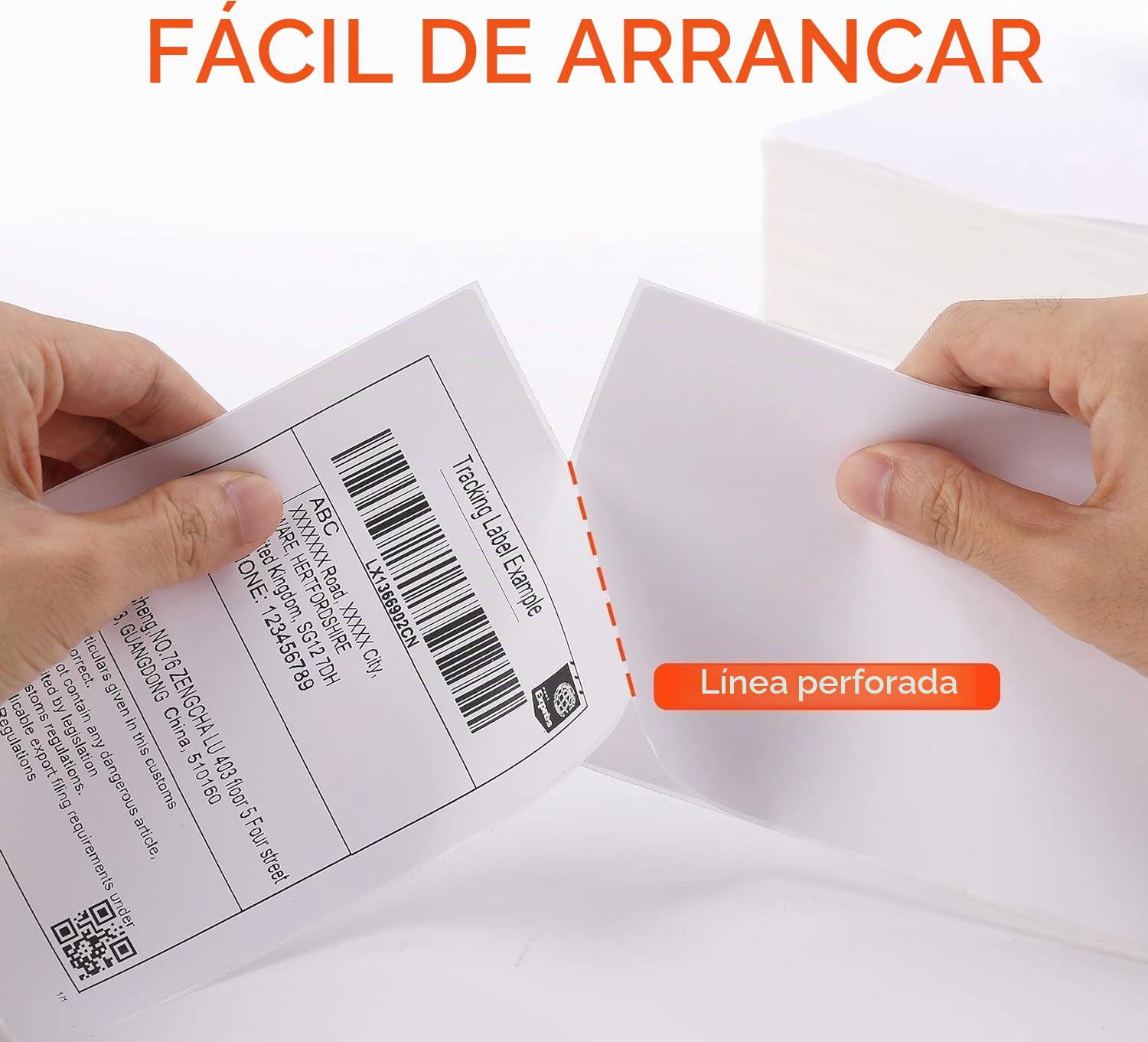 MUNBYN Etiquetas Térmicas Directas 4x6, 500 Etiquetas Adhesivas de Envío, Sin BPA
