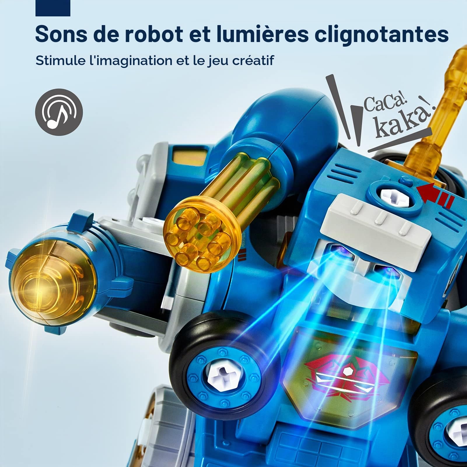 hahaland Jouets Enfant 5-8 Ans, 5 en 1 STEM Kit de Véhicules de Chantier