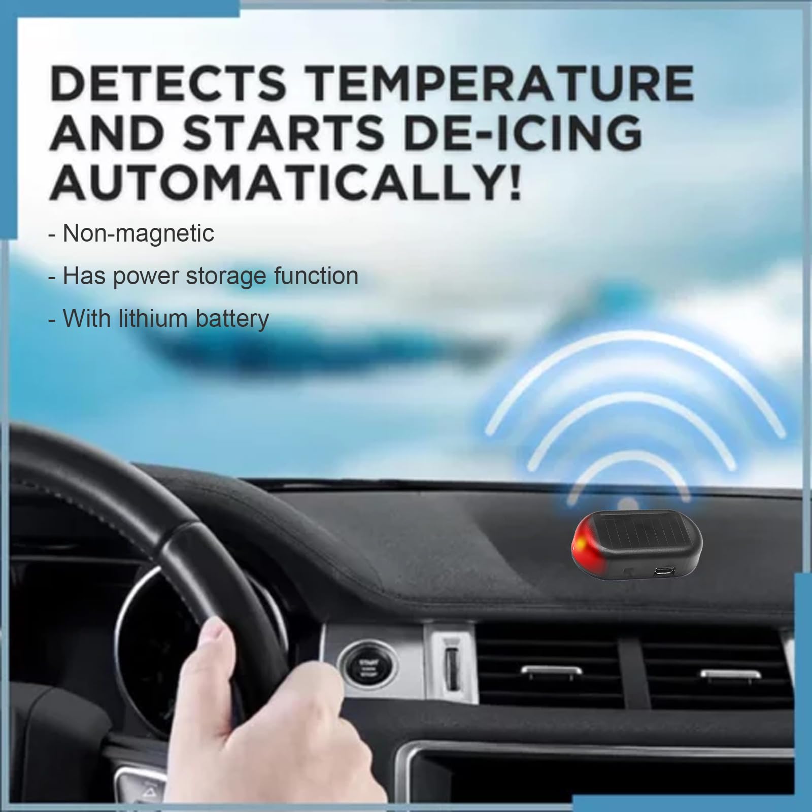Strumento Antigelo Anti-Interferenza per Auto, Dispositivo Elettromagnetico Rimozione Neve, Riscaldatore Portatile