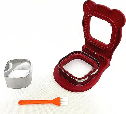 Miniatura 9 de Cortador de sándwiches y sellador para niños, sándwiches de bolsillo, sándwiches desoxidantes de bricolaje, ideal para sándwiches de desayuno,