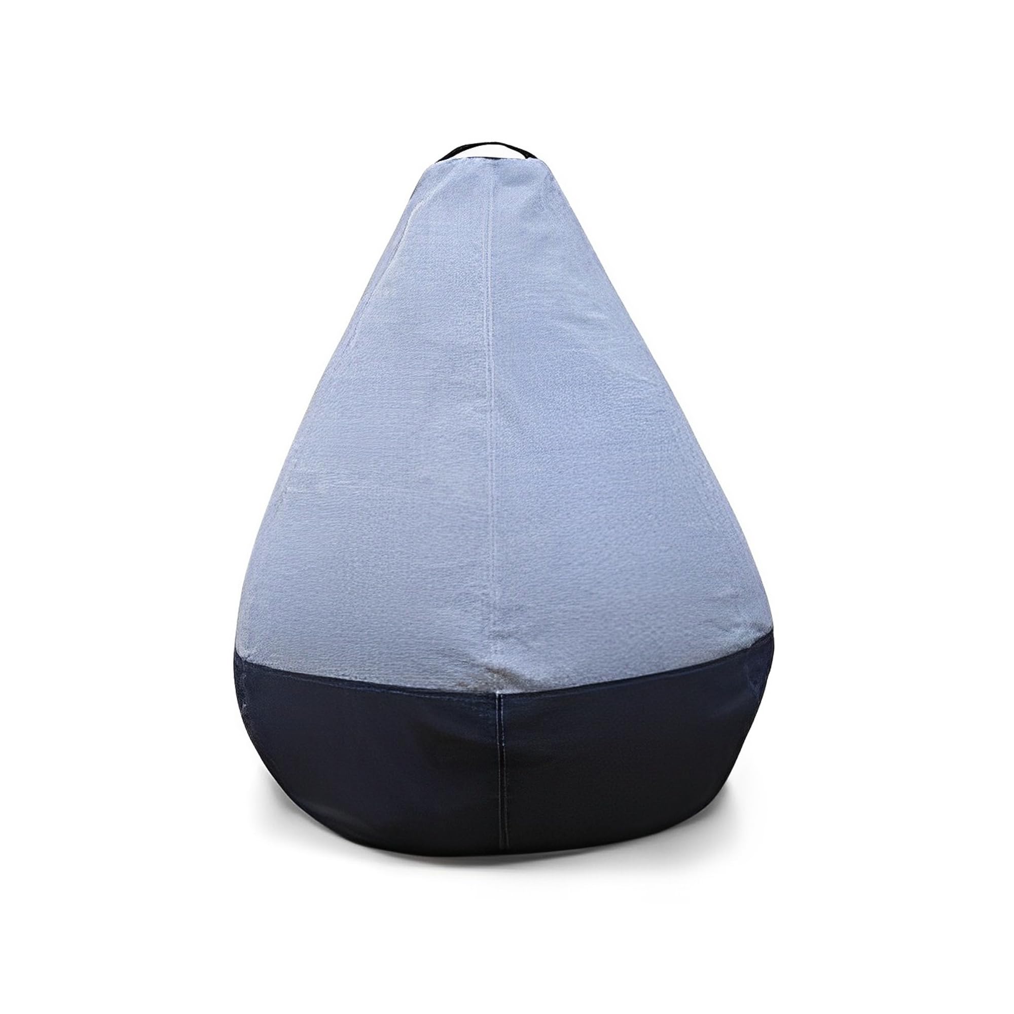 Style Homez Premio, Classic 100% Cotton Canvas Printed Bean Bag Cover, XL Size Blue Stripes with Blue Denim Color-picture-14