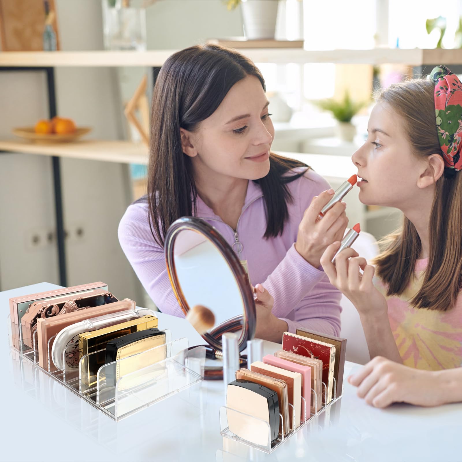 Rangement Palette Maquillage | Range Maquillage Étiqueté Rangement Maquillage Tiroir