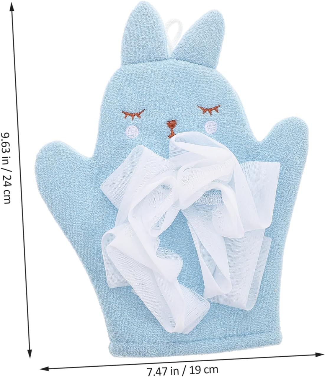 ibasenice Double-Sided Cartoon Bath Mitt for Gentle Exfoliation Soft Washcloth Glove for Newborn Skin Adorable Design for Fun Bath Routine