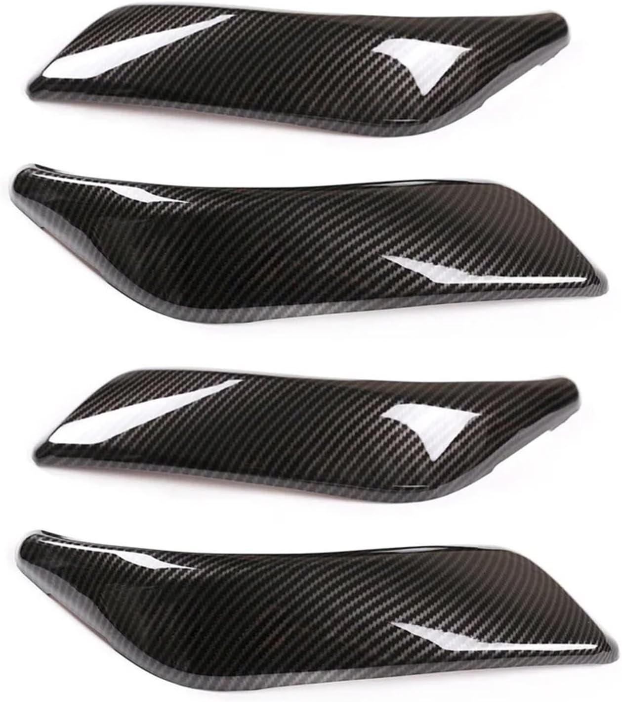2Pcs/4Pcs Compatible 1 2 Series F20 F21 F22 F23 Carbon Fiber Style Interior Door Handle Panel Pull Trim Cover Left & Right Side(4Pcs)