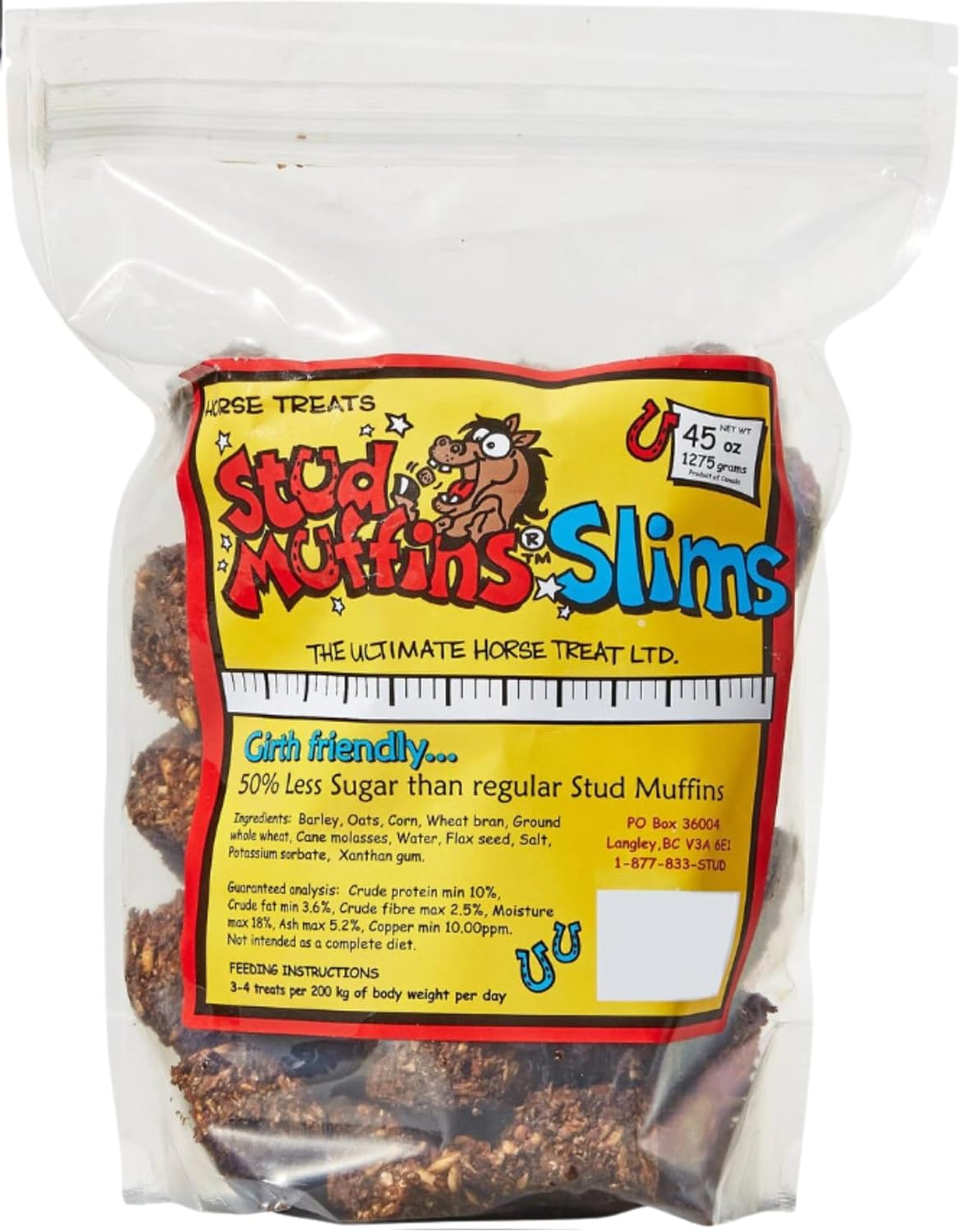 Tack Shack of Ocala Slim Stud Muffins, Horse Treats, Stud Muffins for Horses, Treats for Horses, Horse Cookies, Cookies for Horses, Treats