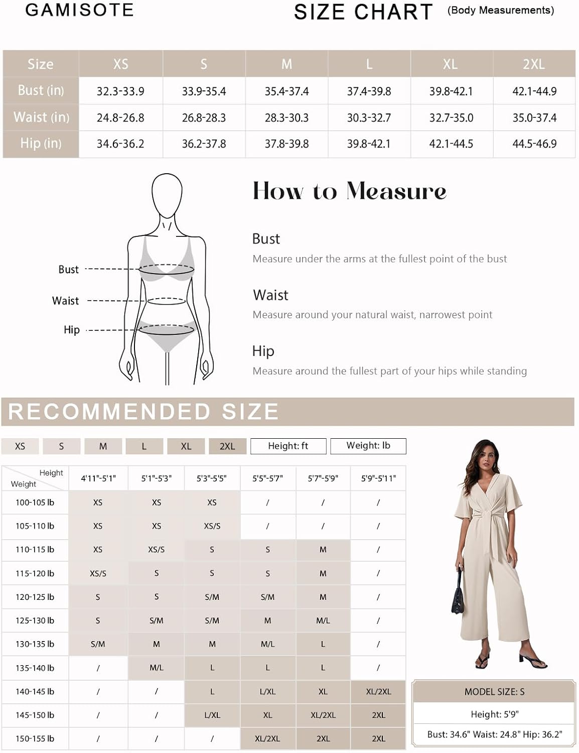 GAMISOTE Womens Wide Leg Jumpsuits Short Sleeve Tie Knot Front Summer Long Romper - Image 7