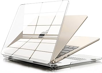 Minesk MacBook Air【M5/M4/M3/M2】13.6 inç | ile Uyumlu Crystal Ultra Şeffaf Sert Kılıf | 2026/2025/2024/2023/2022 | A3449 - A3240 - A3113 - A2681 | Yılları ve Model Numaraları (Şeffaf, 13.6 inç)