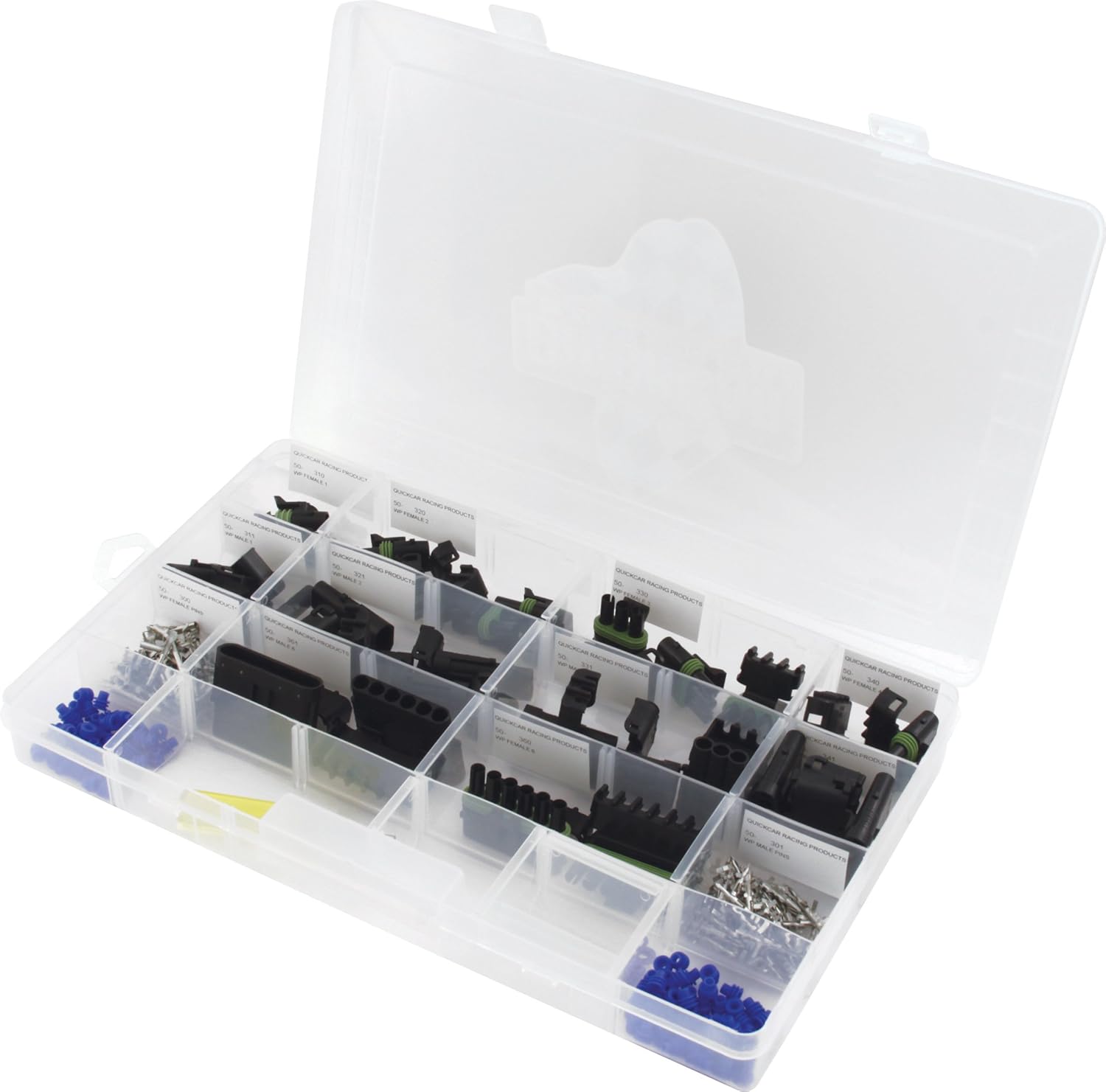 QuickCar Racing Products 50-380 Weather Pack Connector Master Kit with Storage Box