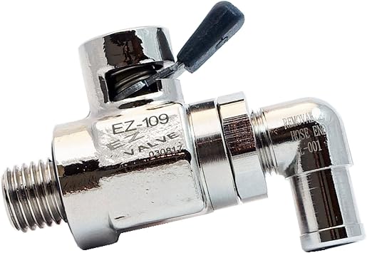 EZ-10912mm-1.5 EZ Oil Drain Valve with removable L-Shape Hose EndL-001 Combo