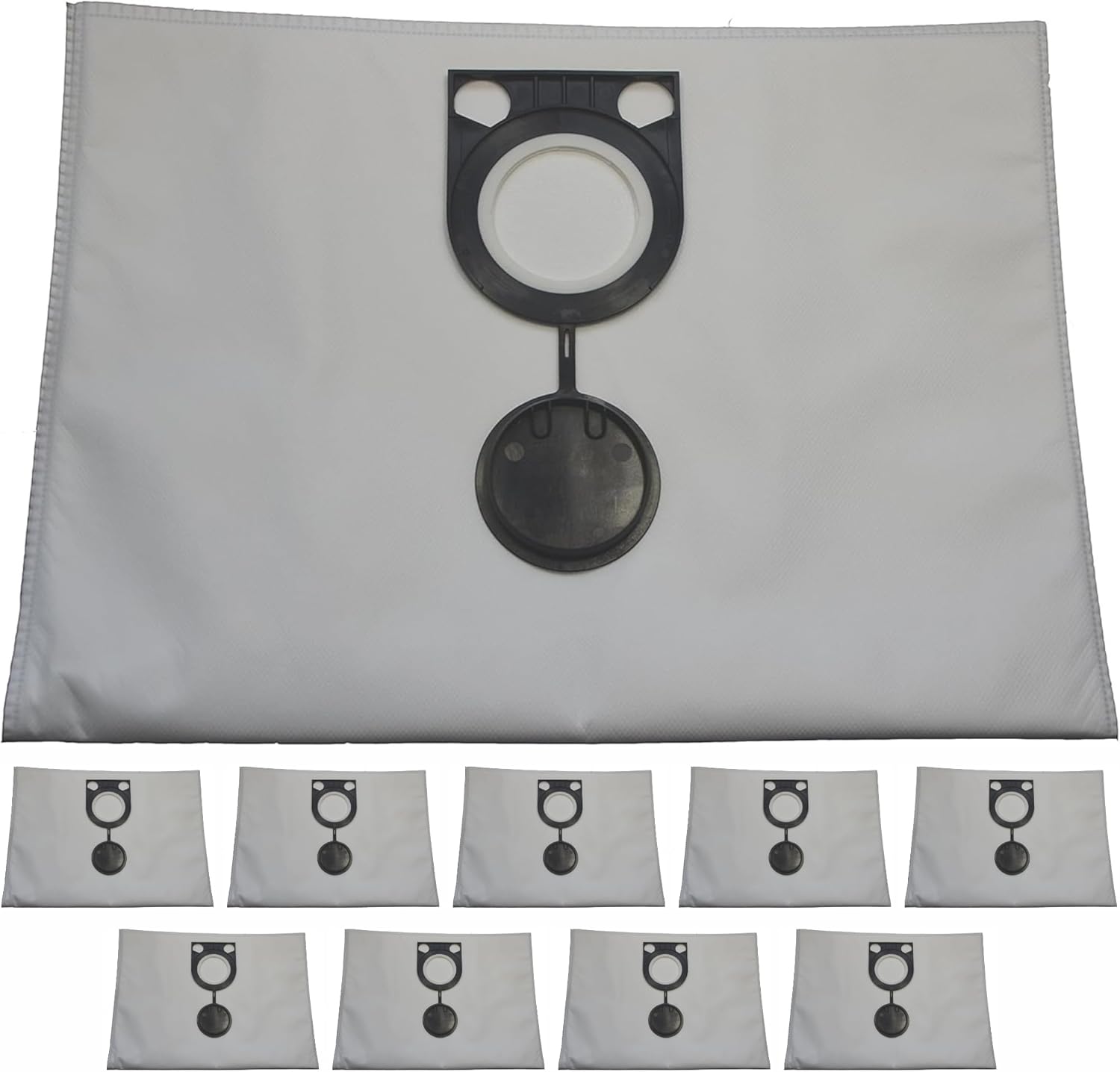 Starmix Double Layered Fleece Vacuum Filter Bags (10 pcs) - For Starmix 13.2 Gallon / 50L Vacuum Models, Suitable all for Dust Class: L, M & H, 468501