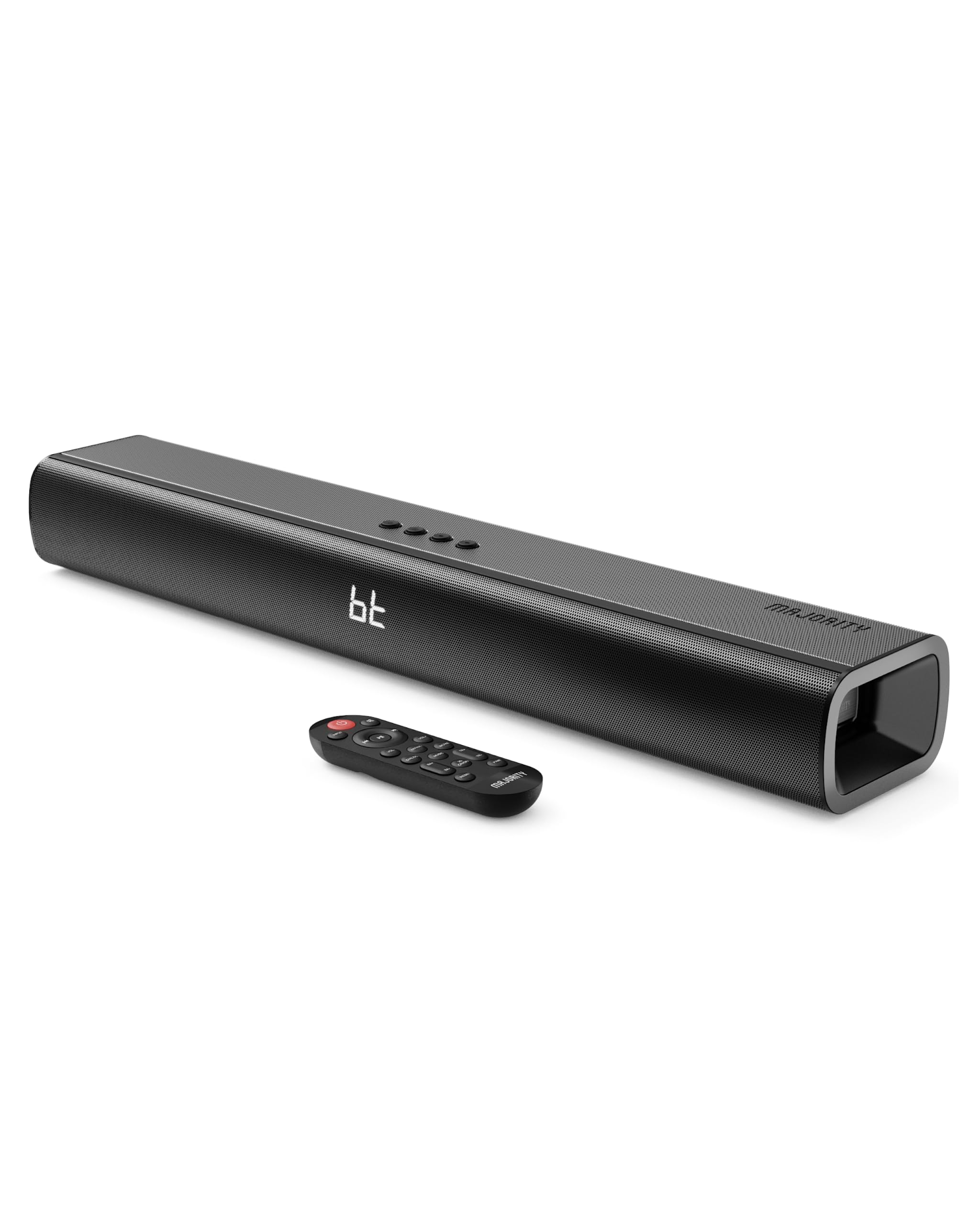 MAJORITY Naga 60 Barra de Sonido TV con Bluetooth y 120W Altavoces | 2.1 Home Cinema | Barras de Sonido con HMDI ARC | Sound Bar Montaje en Pared | Home Theater Altavoz Smart TV