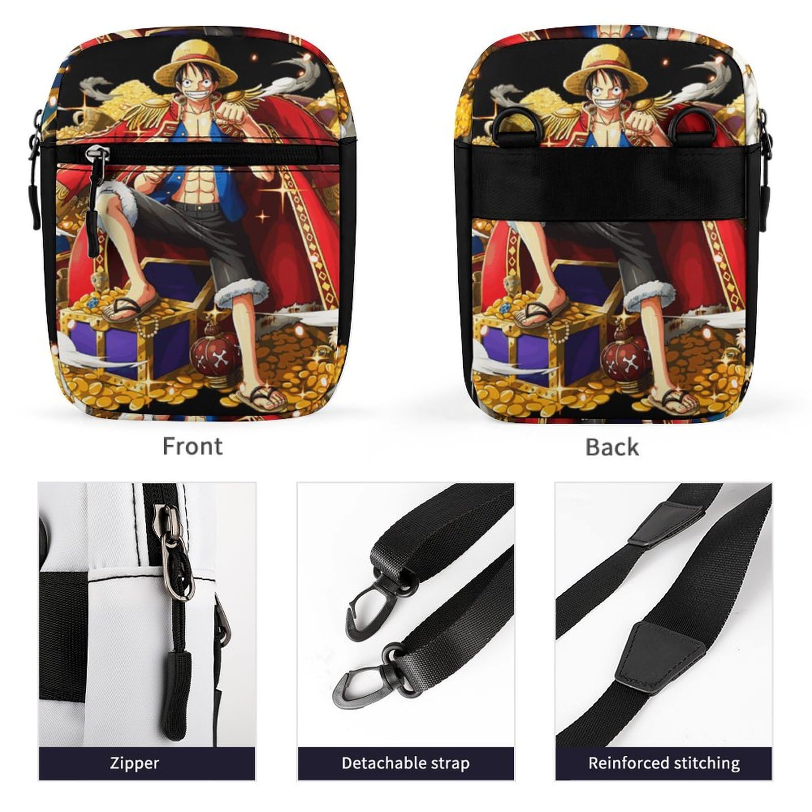 Amazon.co.jp: スマホポーチ ワンピース ONE PIECE ルフィ ショルダー