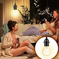 Vista 6 de Reginary Kit de 6 cables de luz colgantes, cable de extensión de cable de linterna, colgante con interruptor de encendido/apagado en línea, kit