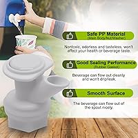 Vista 4 de Kit de 10 boquillas de botón de repuesto compatible con enfriadores Igloo de 2, 3, 5 y 10 galones, boquilla de repuesto para jarra de agua Igloo