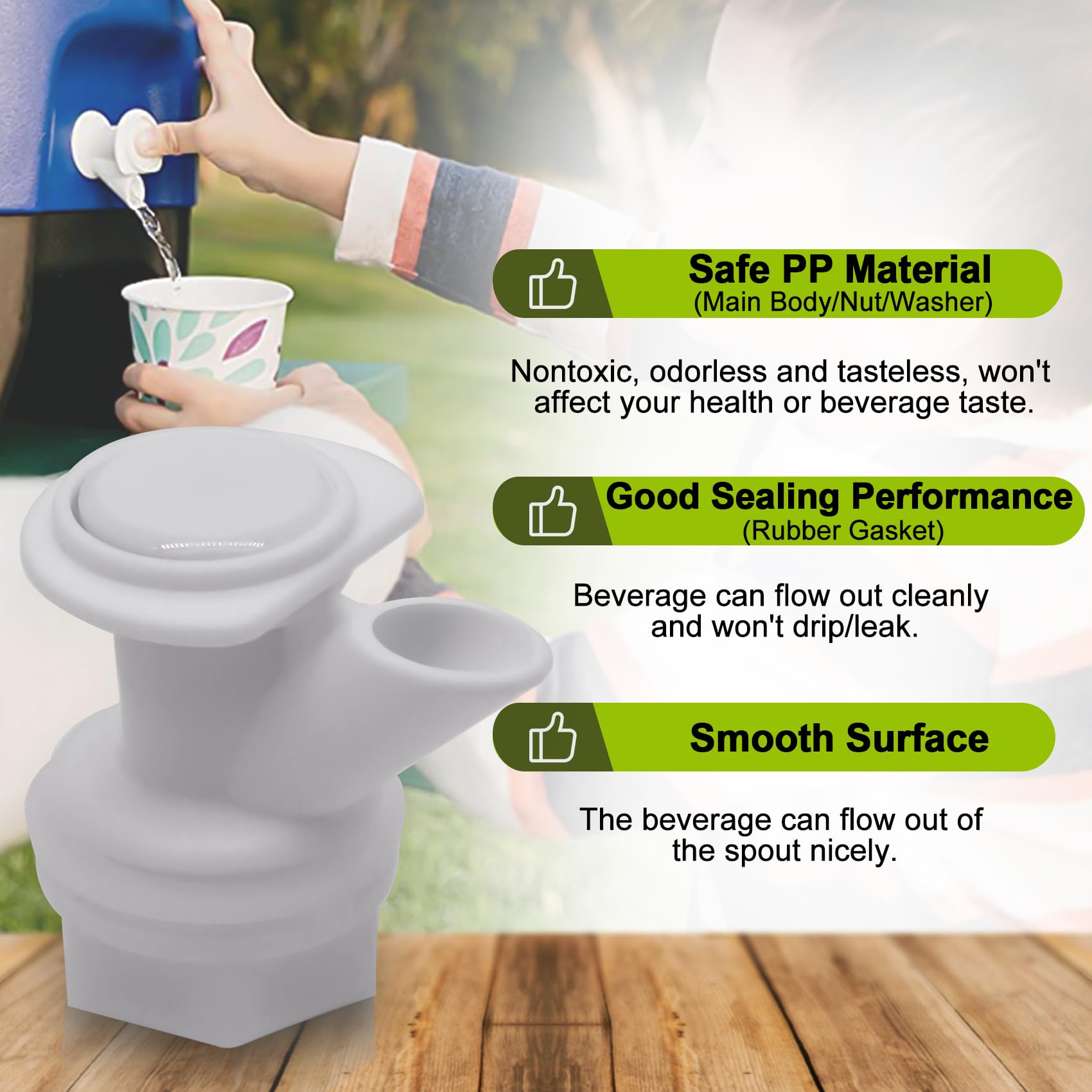 Omoojee Drukknop Spigot - 3 Stuks - Voor Igloo 2-10 Gallon Koelers