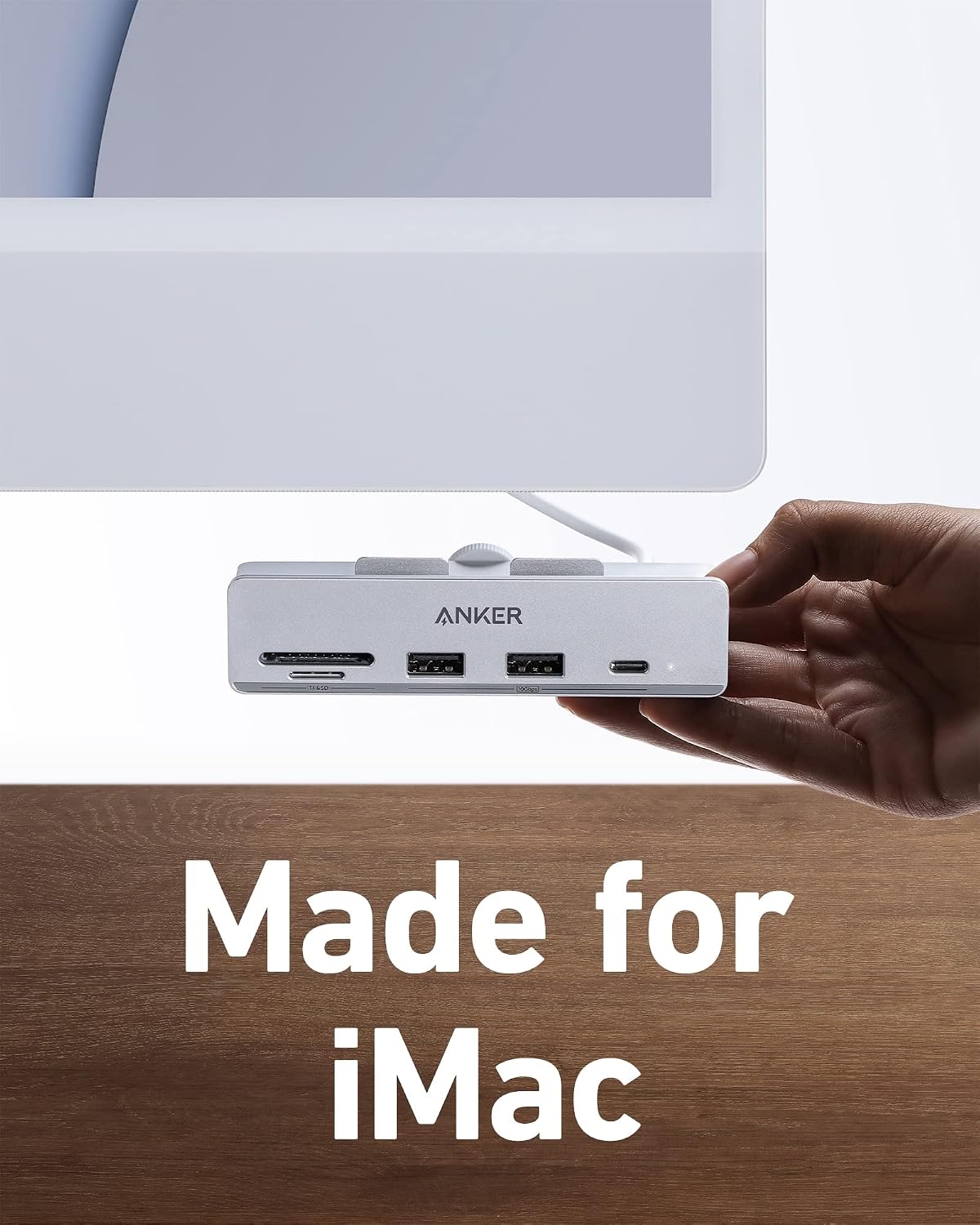 Anker 535 USB C Hub (5-in-1, for iMac), with 2 USB-A 10 Gbps Data Ports, USB-C 10 Gbps Port, SD and microSD Card Reader - Image 3