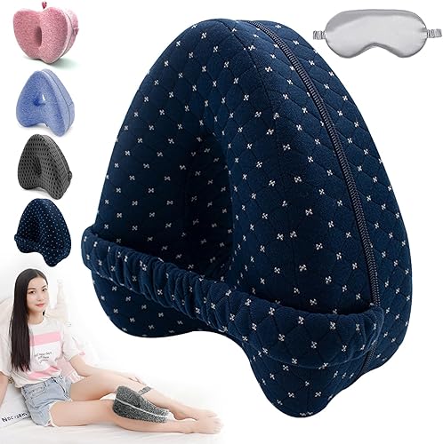KCRPM Almohada para dormir de lado entre las piernas, almohada de piernas prémium 2024 para dolor de espalda, almohada de rodilla para dormir de