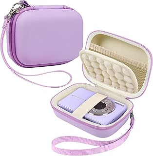 Leayjeen Digital Camera Case Compatible with FHD 1080P Digital Point and Shoot Camera with 16X Zoom Anti Shake, Compact Digital Camera Case for Boys Girls Kids-Purple(Case Only)