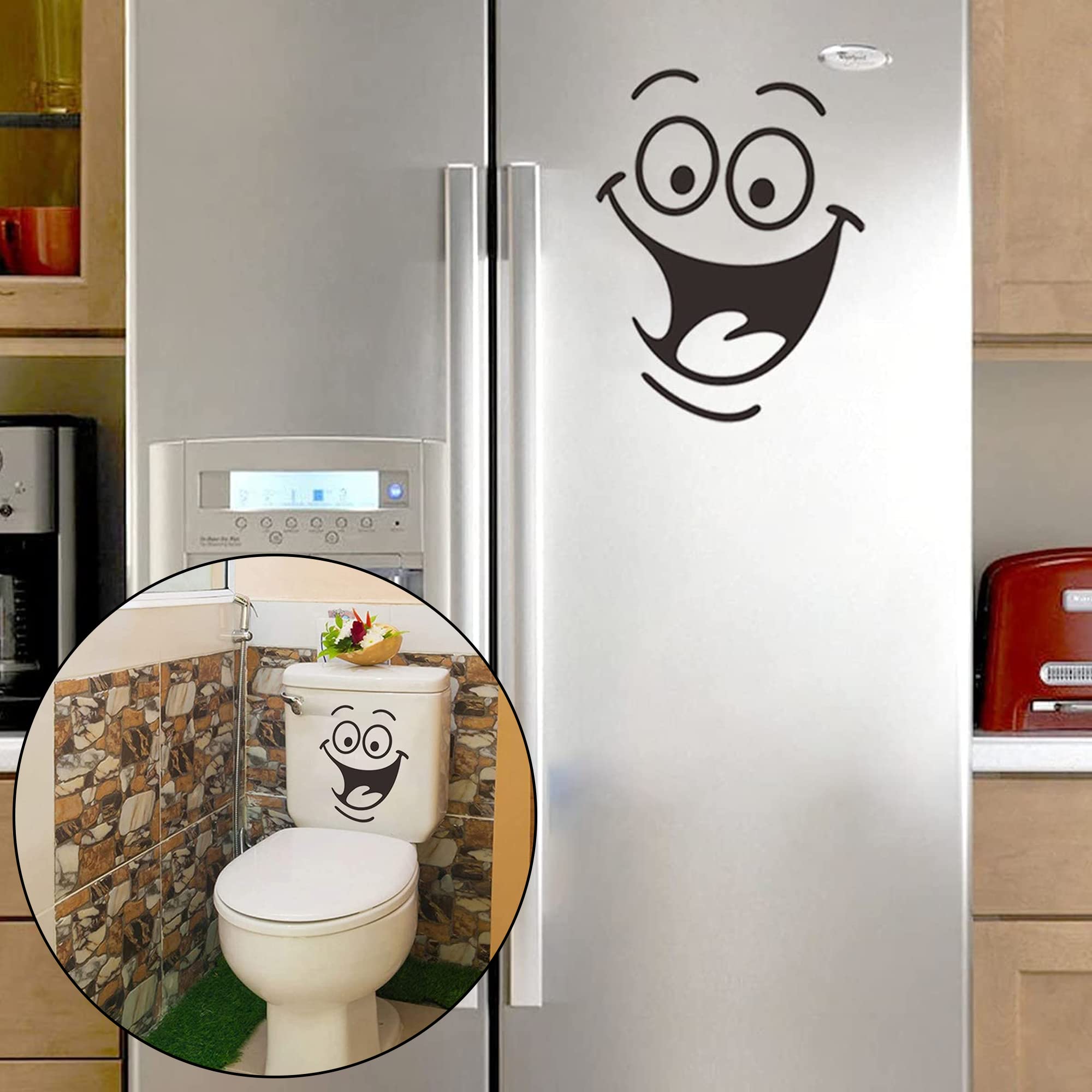 Adesivi Divertenti Per WC - 6 Fogli Decorativi Rimovibili | Impermeabili E Riutilizzabili | Per Bagno, Cucina E Frigorifero - Foto 7