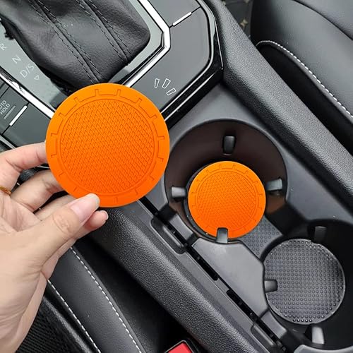 Miniatura 3 de Portavasos para automóvil, paquete de 4 posavasos de PVC de 2.75 pulgadas de diámetro, antideslizantes, universales, duraderos, adecuados para la