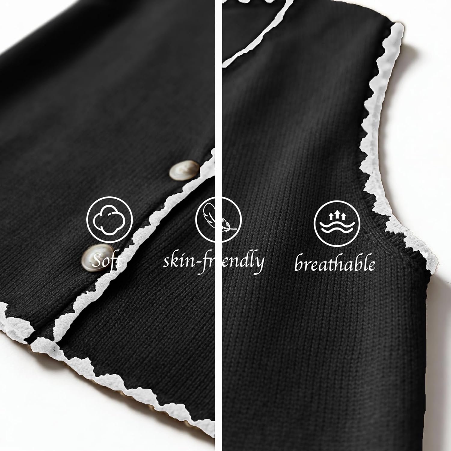 Womens Sweater Vest Sleeveless Knit Cardigan Vintage Button Down Colorful Sweater 2026 Spring Summer Tank Tops - Image 5