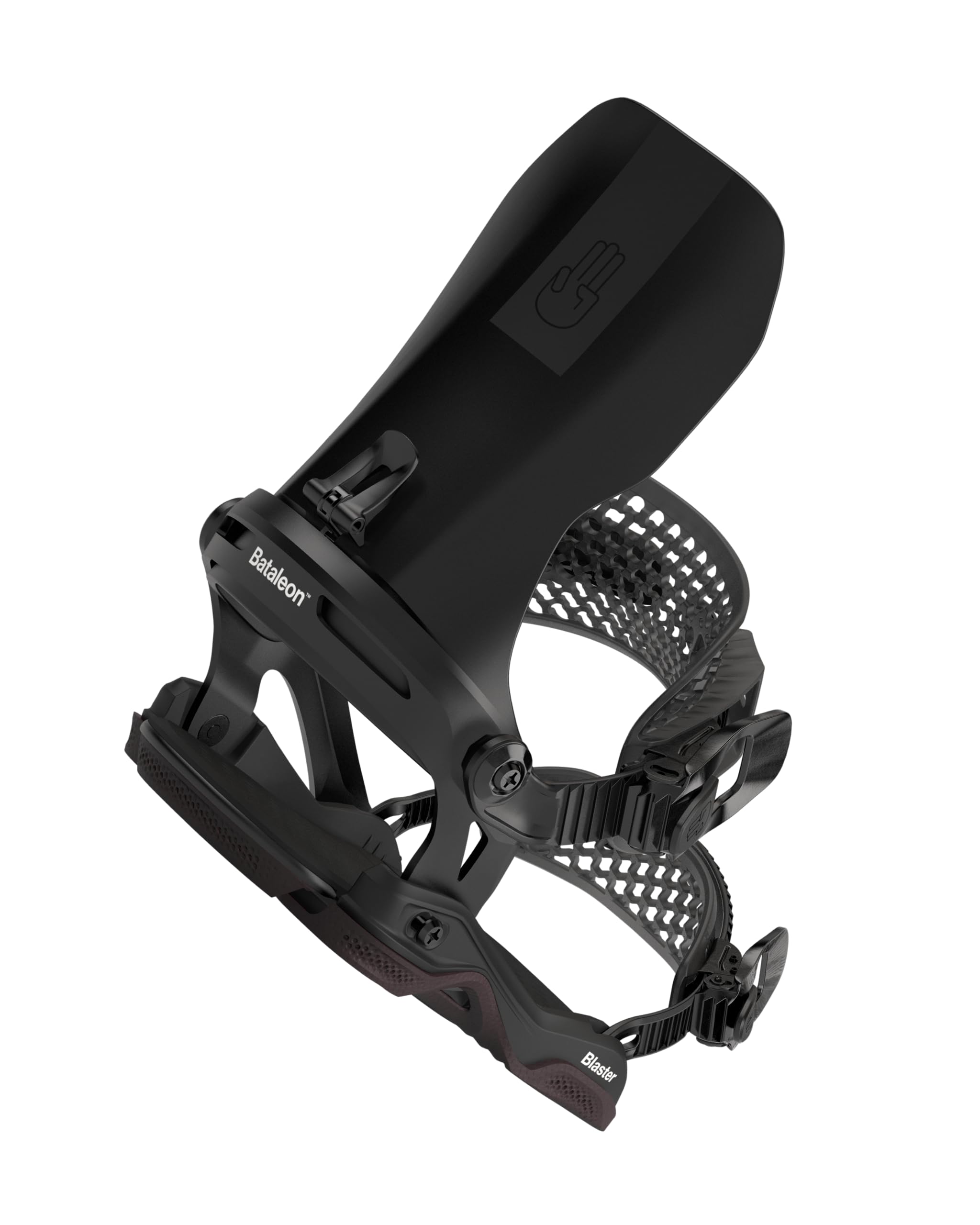 Bataleon Blaster Asymwrap Snowboard Bindings - 2024 Asymwrap Medium/Large | Black