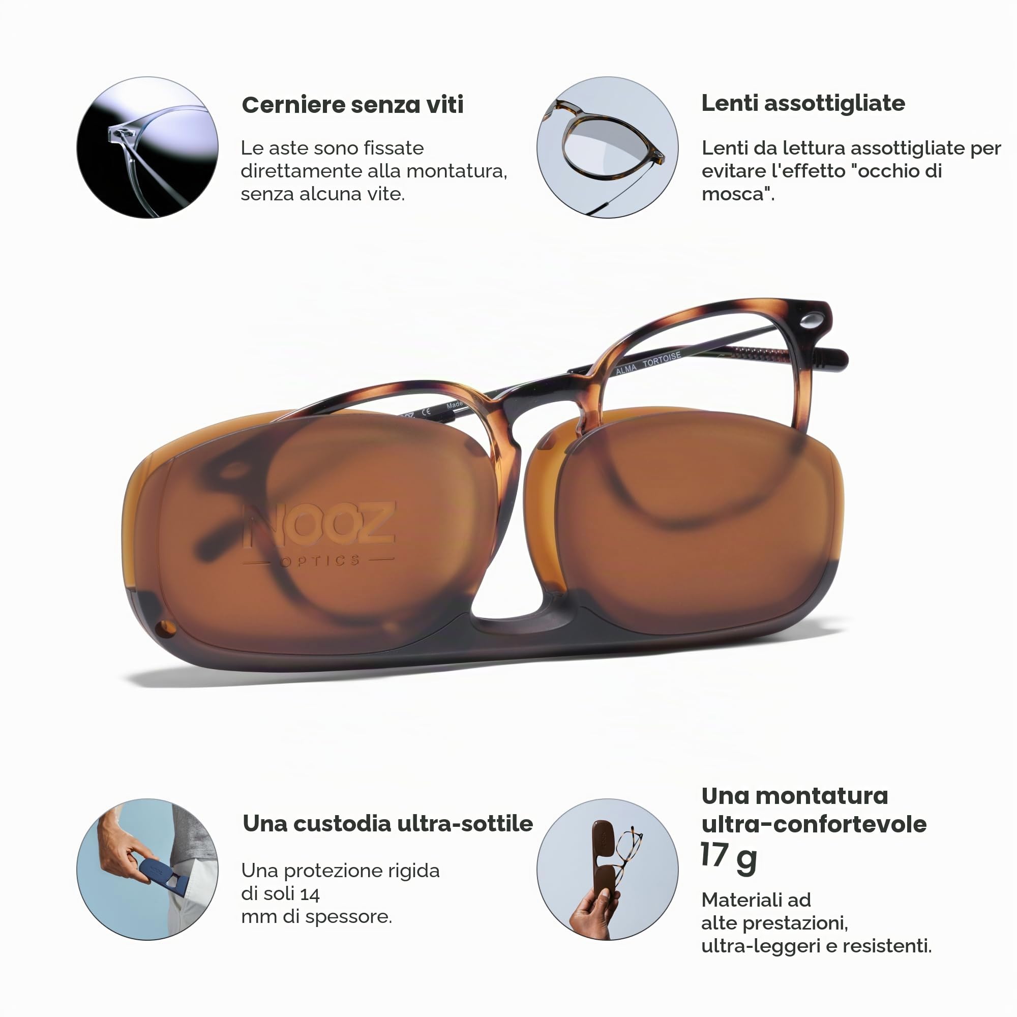 NOOZ Alma Leggi gli occhiali Unisex - Adulto (Pacco da 1)