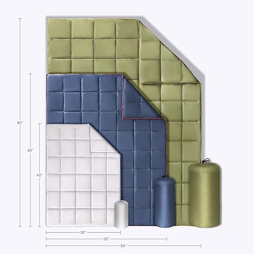 Miniatura 8 de Manta de campamento al aire libre, manta alternativa, resistente al viento, resistente al agua, acolchada, cálida, ligera, plegable para exteriores,