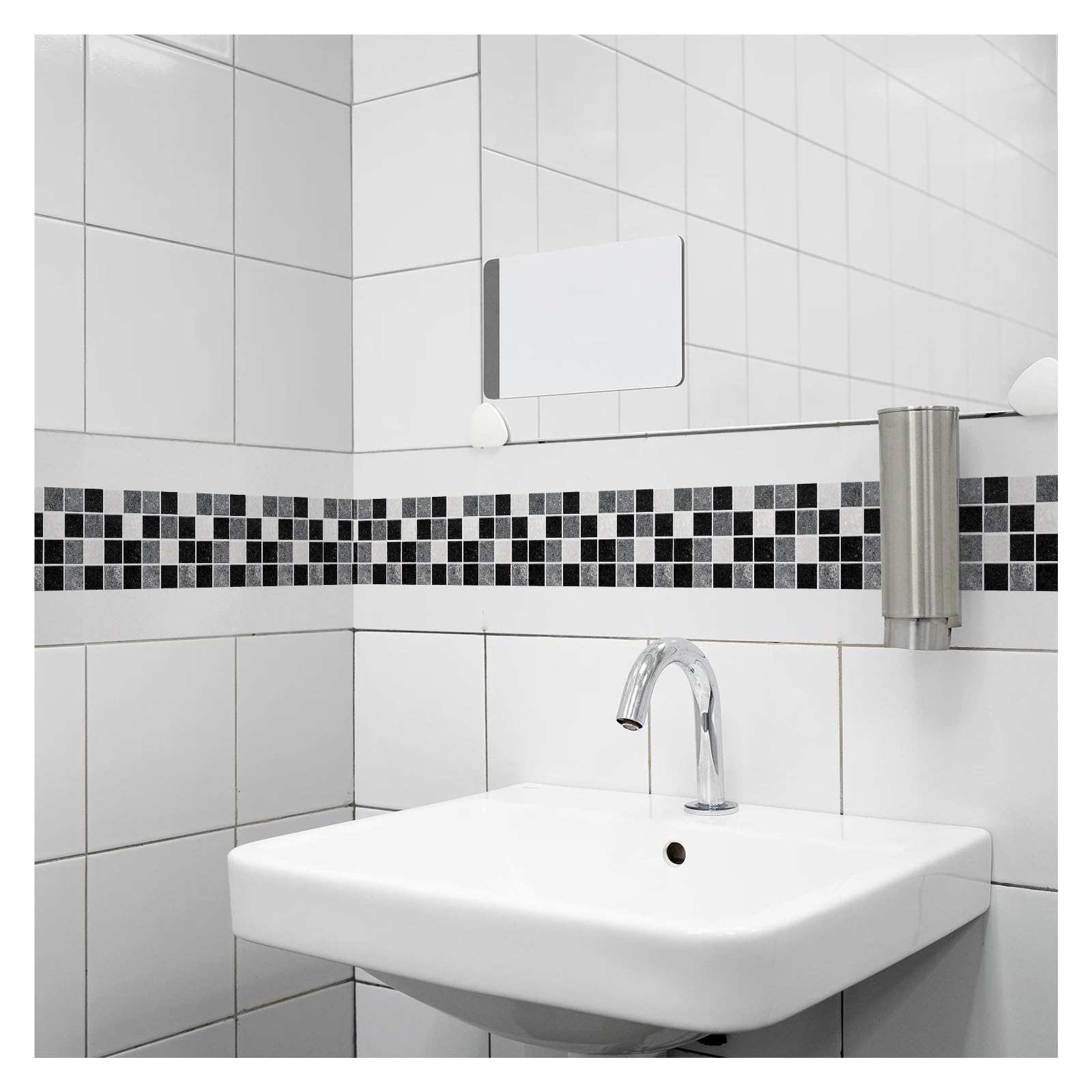 LCKKJHG Wallpaper Borders Self Adhesive 10x200cm Tile Wall Sticker Self Adhesive Border Bathroom Kitchen Waistline Skirting Board(Color 82)