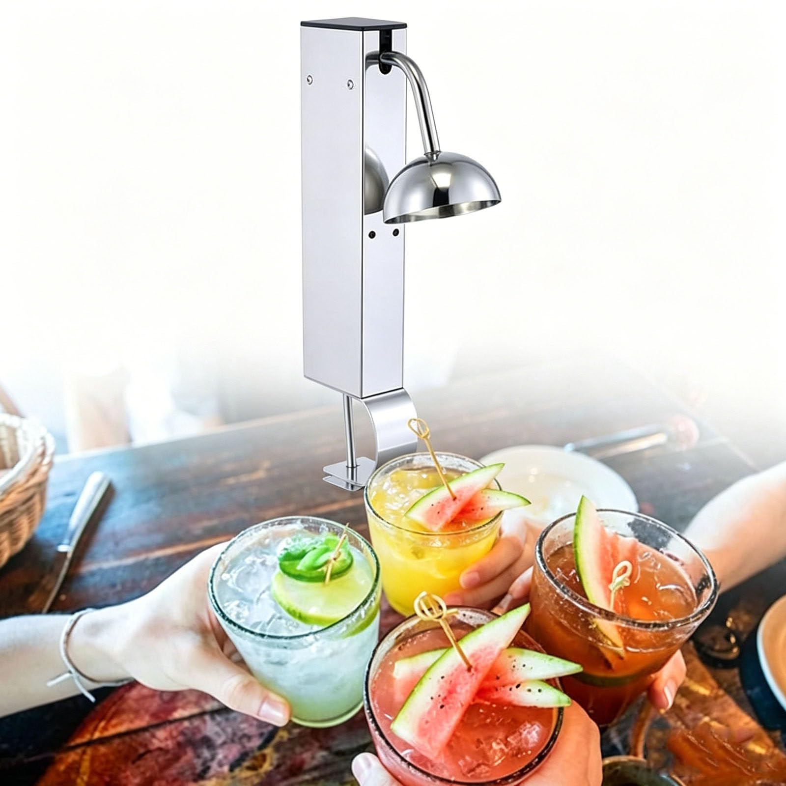 HaiZethonic Glass Chiller,Glass Froster,With LED Light,Instant Drink Chiller for Cocktail, Beer, Mixed Drinks/Wine/Bar/Restaurant/Kitchen B