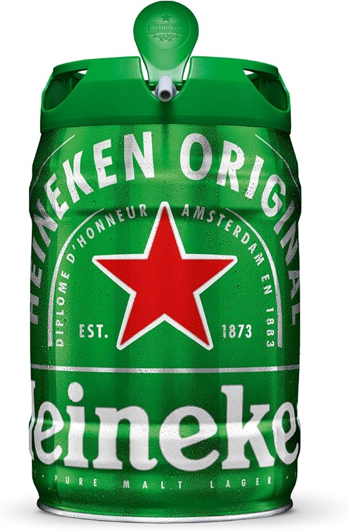 Heineken Cerveja Barril 5L Menor preço em Heineken Cerveja Barril 5L