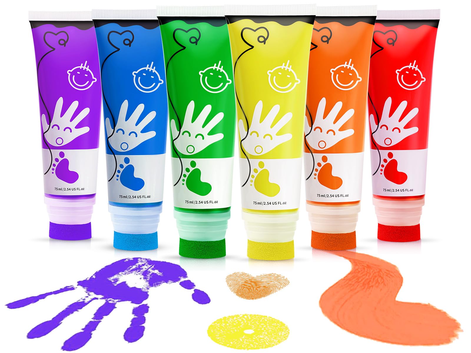 Set Per Pittura Con Le Dita In Spugna 40 Pezzi: 6 Timbri Colorati, 5 Stencil E Strumenti Per Bambini, Creatività Garantita Per Scuola E Casa