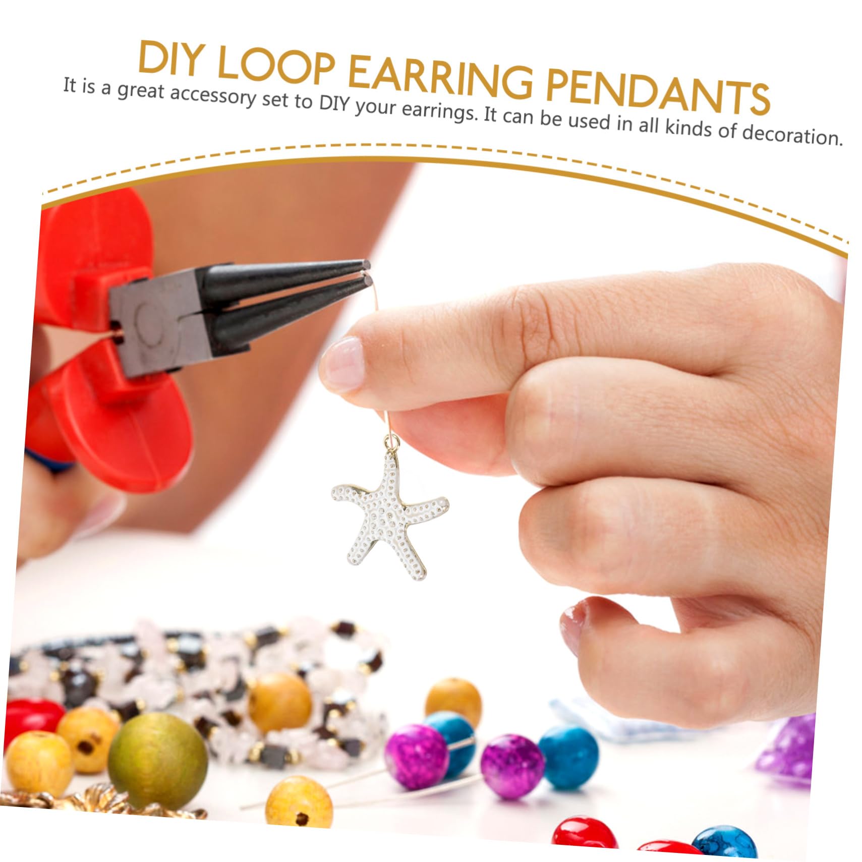 SHINEOFI Ciondoli Orecchini Fai Da Te Ciondoli A Conchiglia Per Ritrovamenti Di Gioielli Pendente Hoop Earrings Orecchino Fai Da Te Pendenti Per Orecchini Rosa