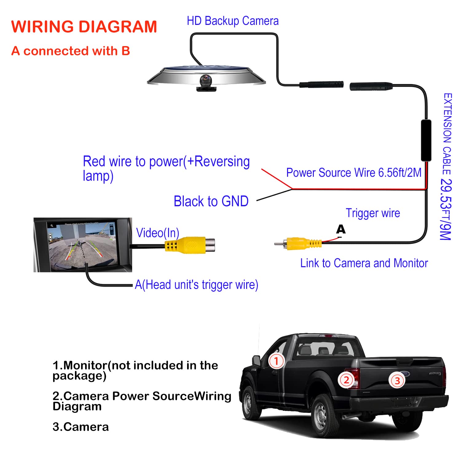 Amazon.com: Backup Rear Cameras Compatible with Ford F150 F250 F350 F450  F550 2004-2016, with Ford Flex 2009-2012, w/ Ford Tailgate Emblem Backup  Camera HD Night Vision/ Starlight Night Vision/ AHD Waterproof : Electronics