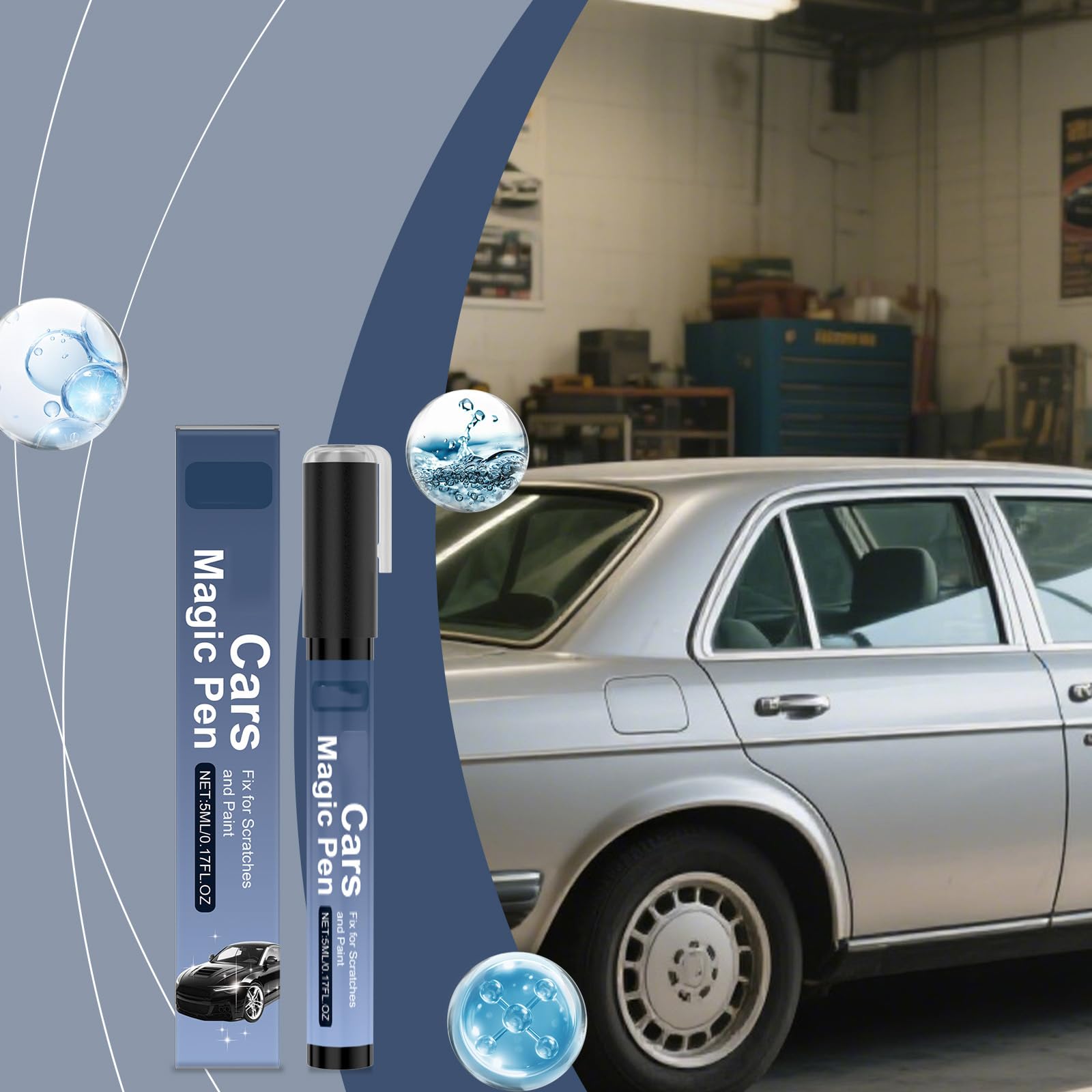 Magic Car Scratch Remover Pen Any Color, Magic Car Scratch Pen, 2026 New Magic Cars Scratch Removal Pens, Weatherproof Touch up Paint Pens, Quick and Easy Fix Auto Repair (2 Set) - 4