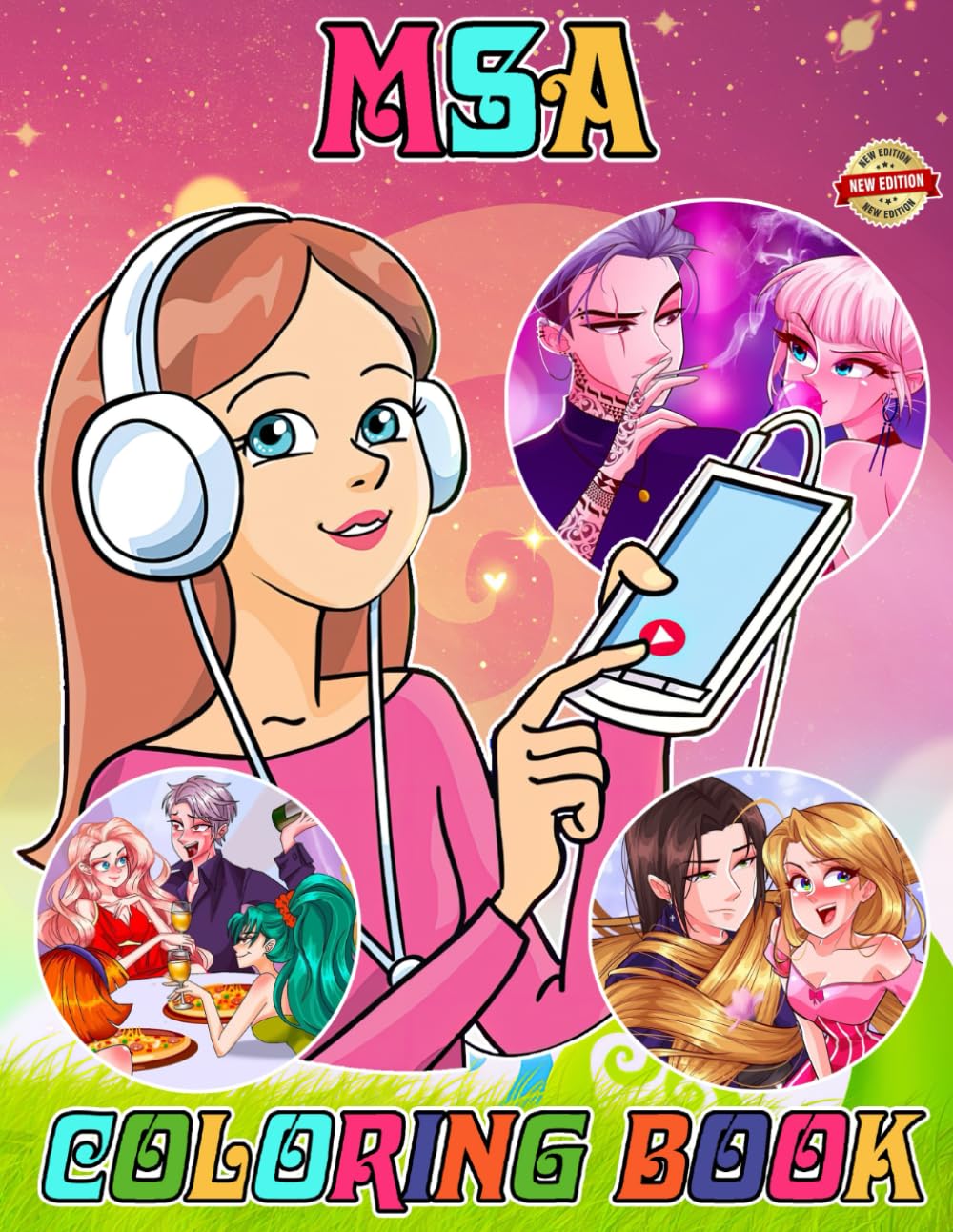 M.S.A Coloring Book My Story Animated for Fan Men Teen Women Kid Student: [New Edition 2023] Beautiful and Unique Designs For All Fans