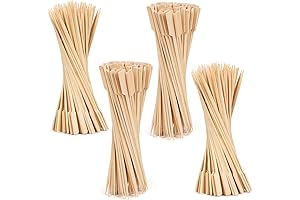 10 Inch 400-Count Natural Bamboo Paddle Skewers