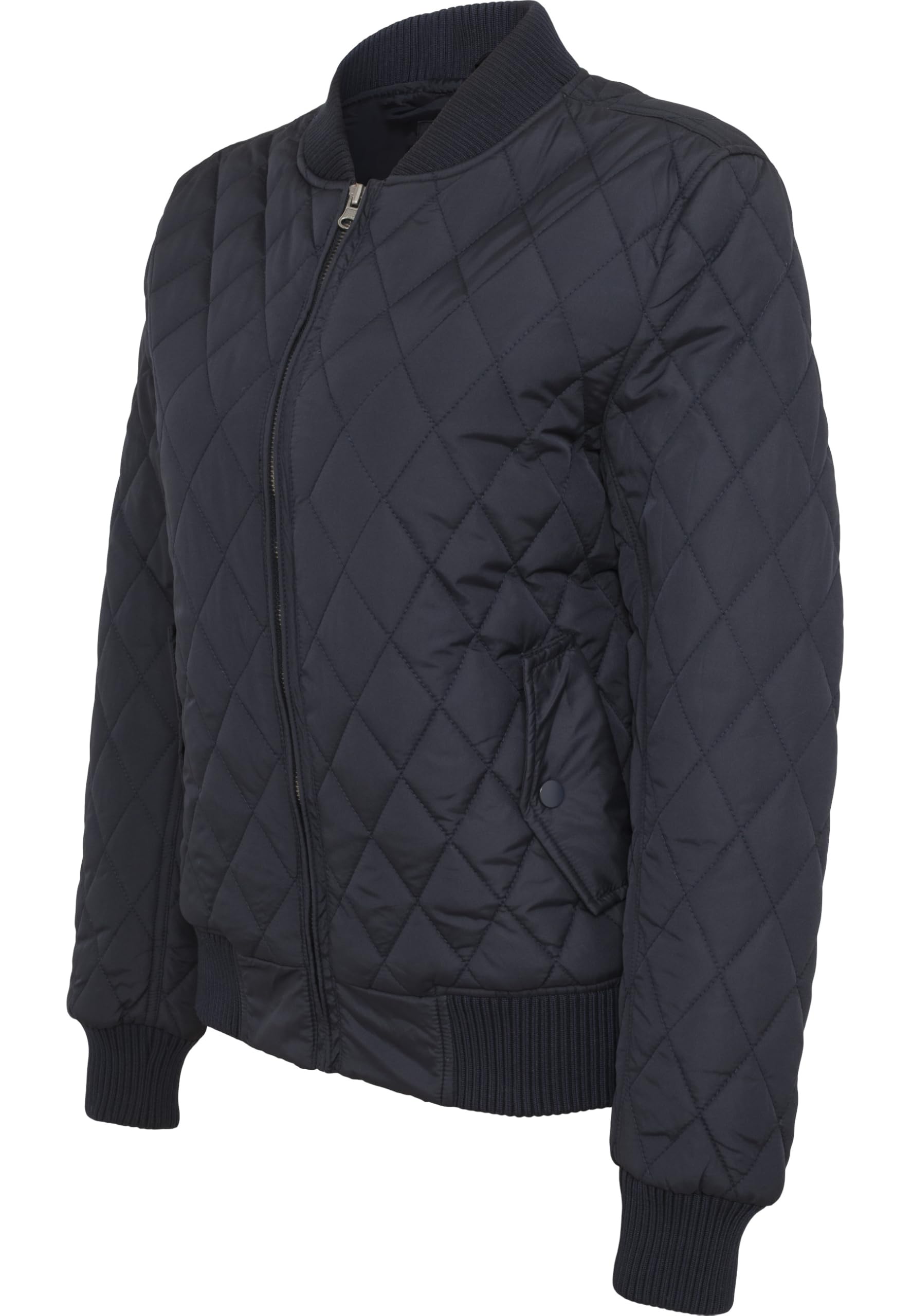 Urban Classics Damen Diamond Quilt Nylon Jacket Jacke – Bild 5
