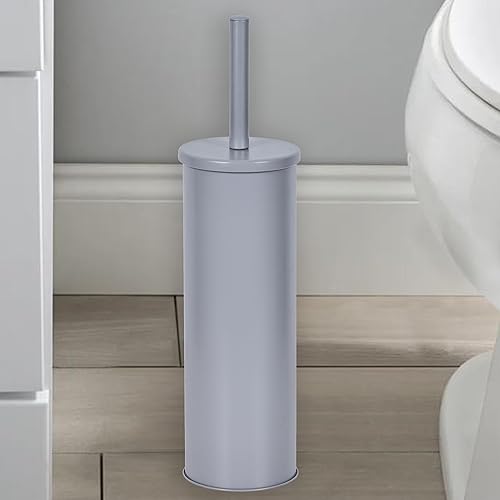 Miniatura 7 de Cepillo de inodoro profundo y resistente con soporte, limpiador duradero, artículos esenciales para el hogar, cepillo de silicona, limpiador de