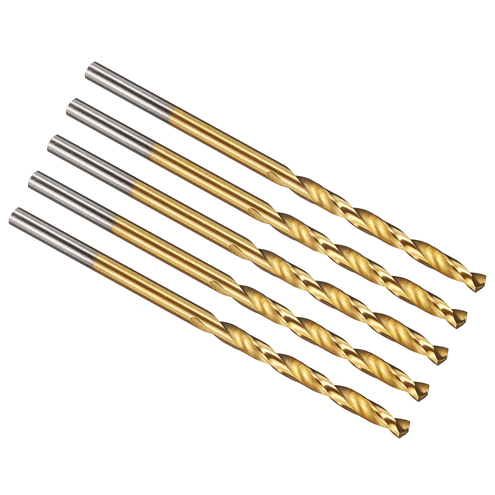 PATIKIL 2.2mm Drill Bit, M42 8% Cobalt High-Speed Steel Jobber Straight Shank 135° Titanium Nitride (TiN) Coated for Hard Metal Stainless Steel - 5