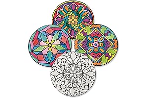 Velvet Art Mandalas to Color, Pack of 40