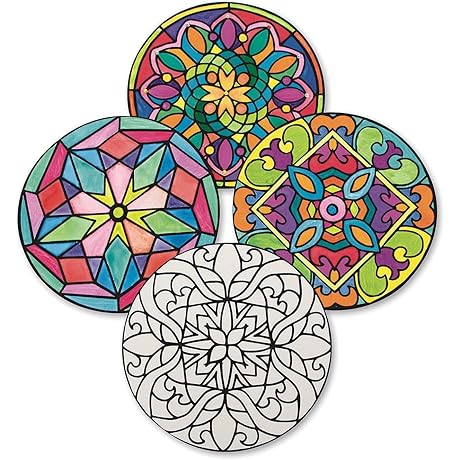 Velvet Art Mandalas to Color, Pack of 40