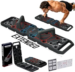 Extended Push Up Board, Foldable Portable 25 in1 PushUp Board